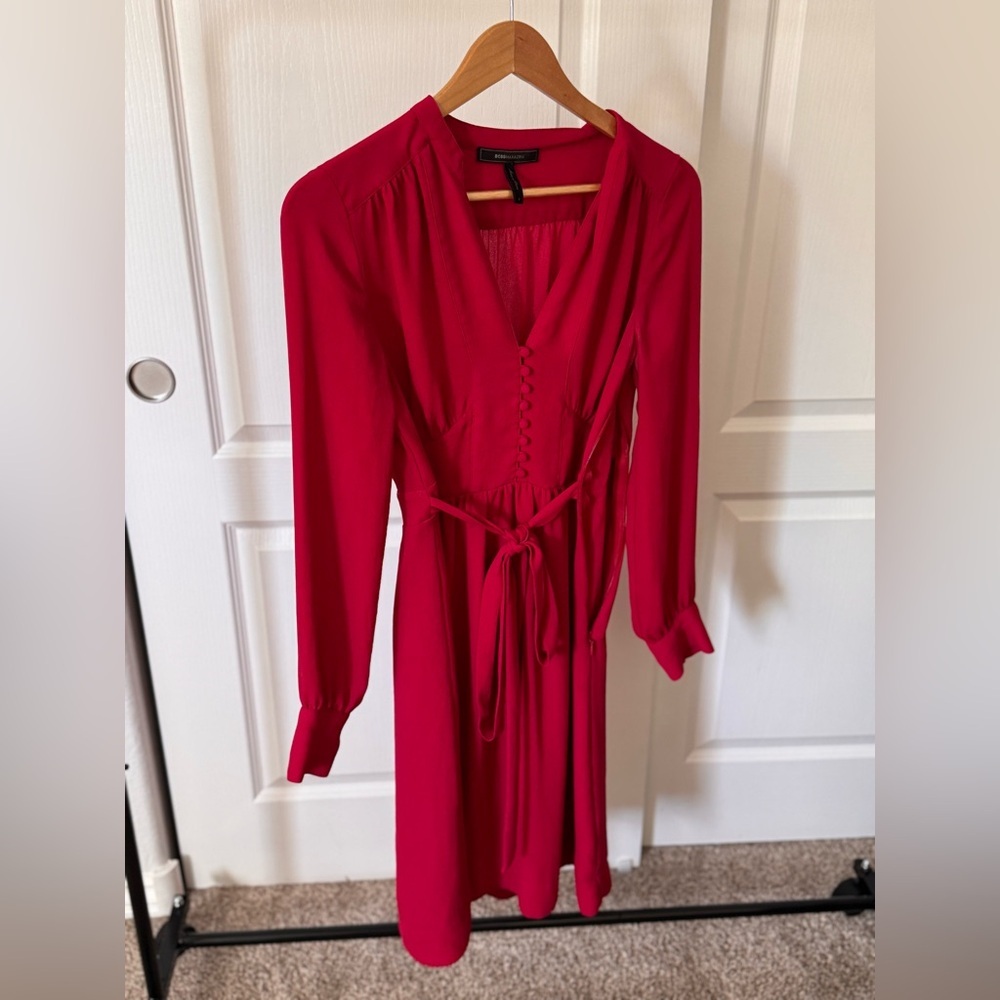 BCBGMAXAZRIA RED DRESS SIZE S - Picture 10 of 10